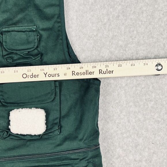 Rio Bravo Vest Hunter Green Reversible Cargo Tactical Utility Fishing Outdoorsy - Picture 9 of 16